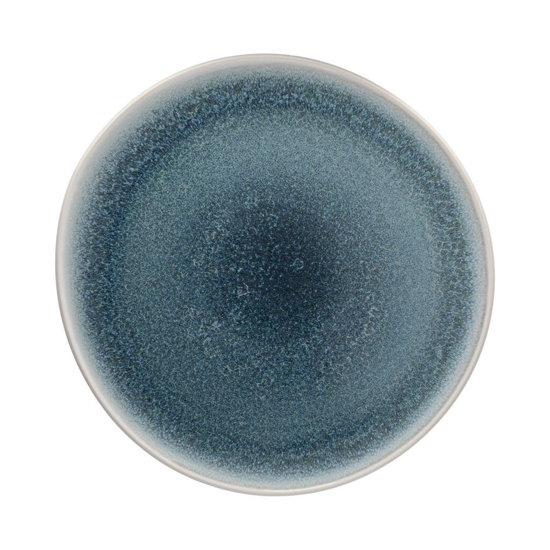 Junto Handmade Stoneware Dinner Plate, Aquamarine