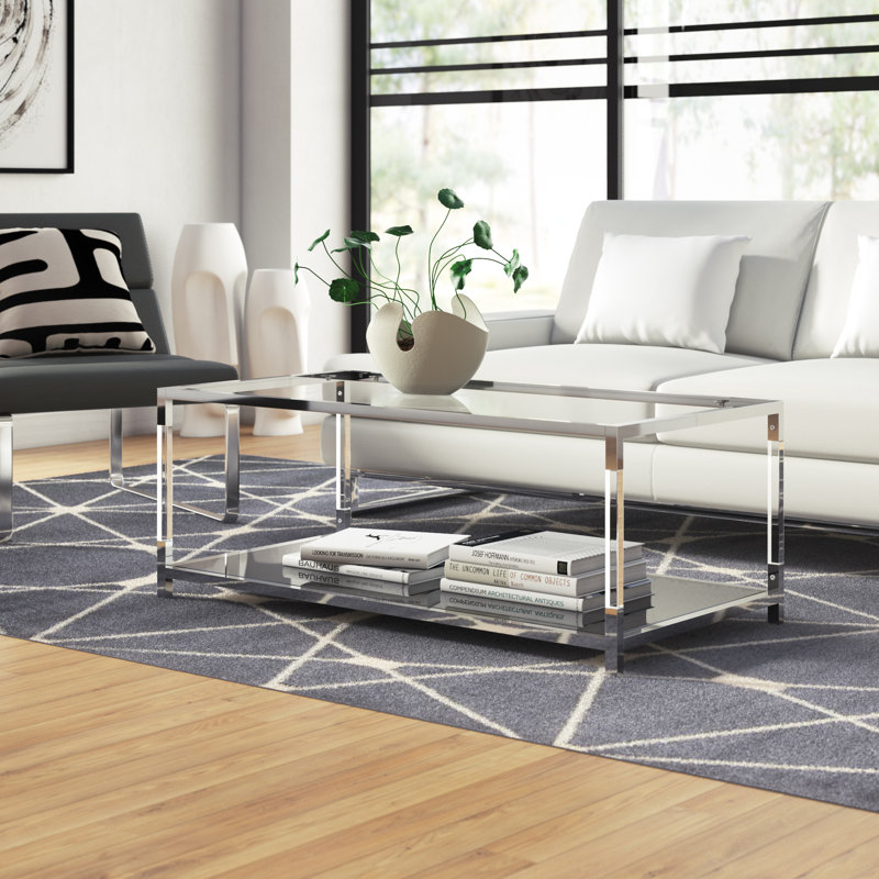 Cassiani Glass Top Single Coffee Table