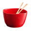 Burgundy Ceramic Salad Bowl-1772207949