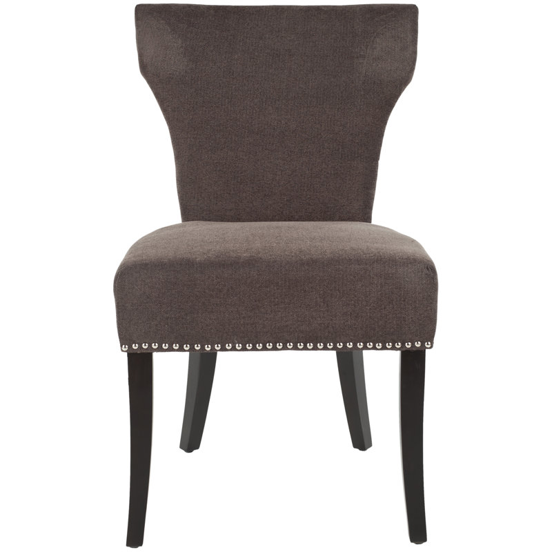 Evangeline 55.12cm H Upholstered Side Chair, Bark
