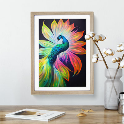 Bold Peacock Art No.1 - Wall Art