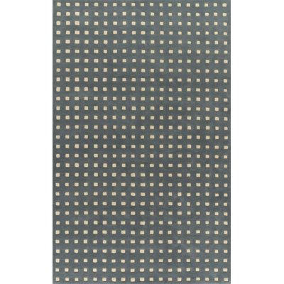 Lang Hand Tufted Wool Geometric Blue Area Rug 5' X 8'