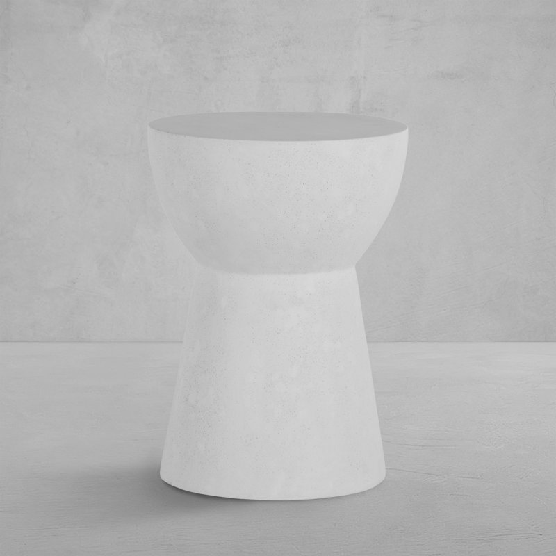 Cast Stone Ibis End Table, Natural