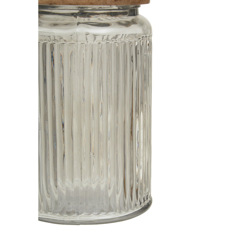 Glass Jar, 19cm H x 11cm W x 11cm D