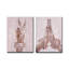 «Peace and Namaste» par Olivia Rose - impression sur toile 2 pièces-23228381-103282080-107083915