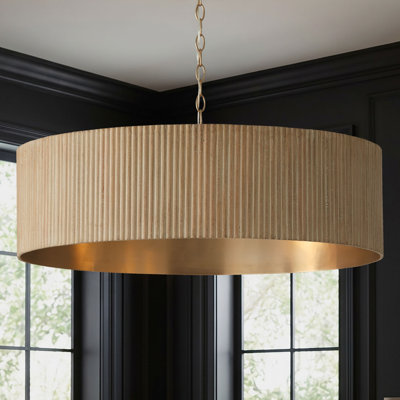 Donovan 4 - Light Dimmable Drum Chandelier