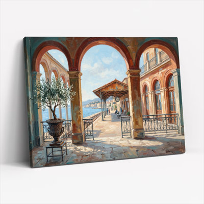 Archway View, reproduction d'art sur toile, ensemble de 1
