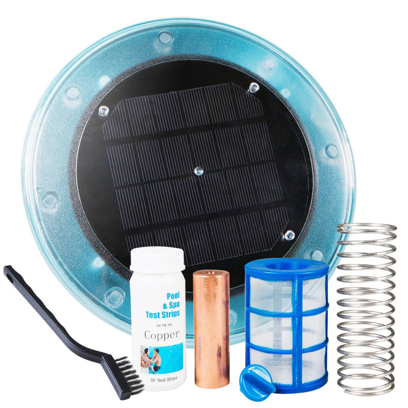 XtremepowerUS Solar Powered Pool Ionizer for Above-Ground and In-Ground Pools - Reduces Chlorine Use by Up to 90%