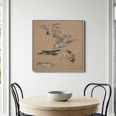 Love Leading The Pilgrim Study Of Birds Finches Print by Sir Edward Coley Burne Jones