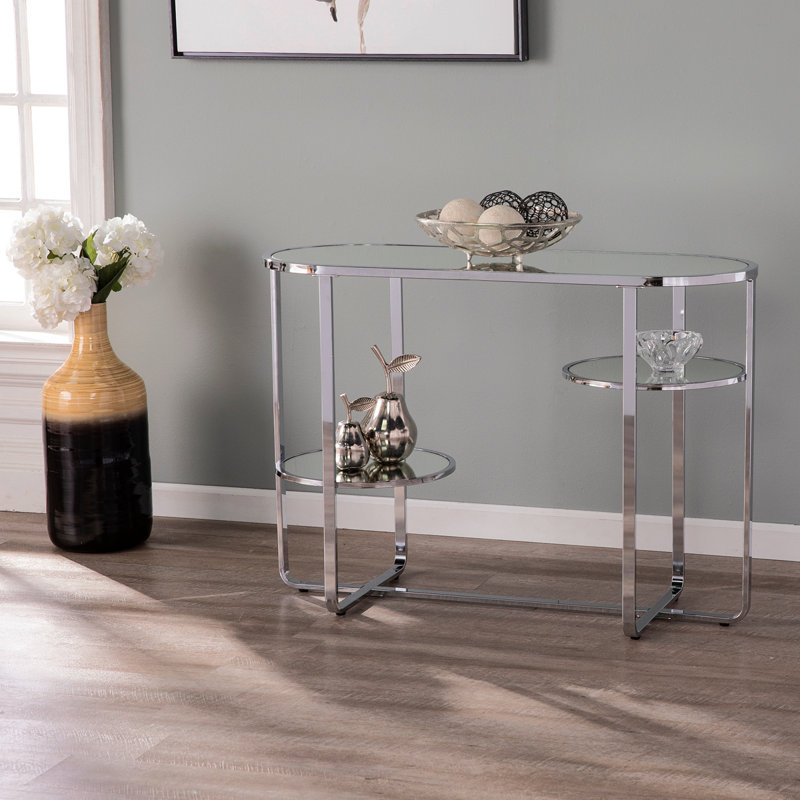 Console à miroir Maxina avec rangement