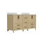 Meuble-lavabo à double cuve l 60 po x P 22 po x H 34 po-1206671987