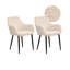 Set of 2 Dining Chairs Alden Boucle-730155709