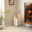 Ensemble de 3 grands vases de plancher en métal émaillé de style moderne