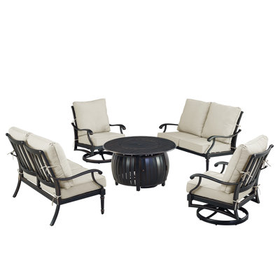 Pailynn Outdoor 6 - Piece Conversation Set