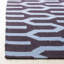 Tapis géométrique en laine / coton tissé à la main Rodgers - bleu / mauve-122019873