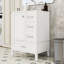 Modern Compact Freestanding Bathroom Vanity with Ceramic Sink, Soft-Close Door and Storage Drawers-27860147