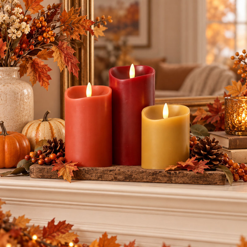 Unscented Scented Unscented Flameless Candle