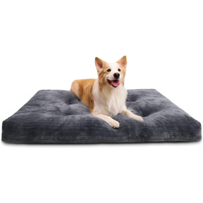 Dog Crate Bed Washable Dog Beds For Small Dogs Deluxe Thick Flannel Fluffy Comfy Kennel Pad Anti-Slip & Anti-Scratch Pet Sleeping Mat, 23 X 18 Inch, G -  Tucker Murphy Petâ¢, A2165BF08B8C4B6DAEEC7C707D9623AA