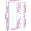  Highboard Old Wood 69.5 X 34 X 180 Cm Engineered Wood And Glass-1081227678