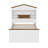 Twin Size House-Shaped Wooden Bed With Storage Shelf On The Headboard, Built-In Two Storage Drawers-1797083065