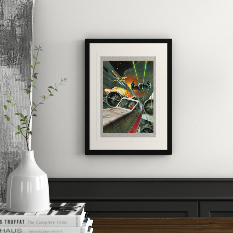 Death Star Assault Framed Graphic Art Print Framed by Star Wars - Single Picture Frame Print