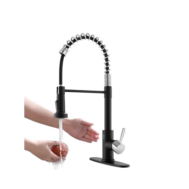 Robinet de cuisine à capteur tactile Avamalis A | M Aquae, Noir mat
