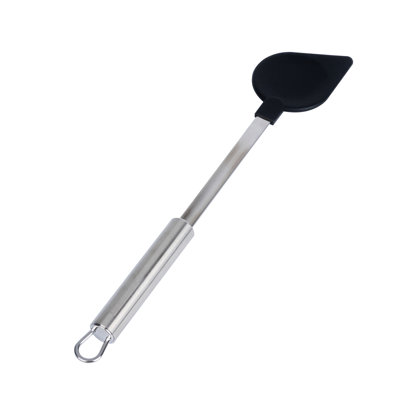 Restaurantware 13 in Nylon Heat Resistant Cooking Spoon - German Standard Stirring Spoon with Pointed Tip, Dishwasher Safe - Ergonomic Handle Spoonula Spoon Spatula for Stirring Soups, Sauces, Stews