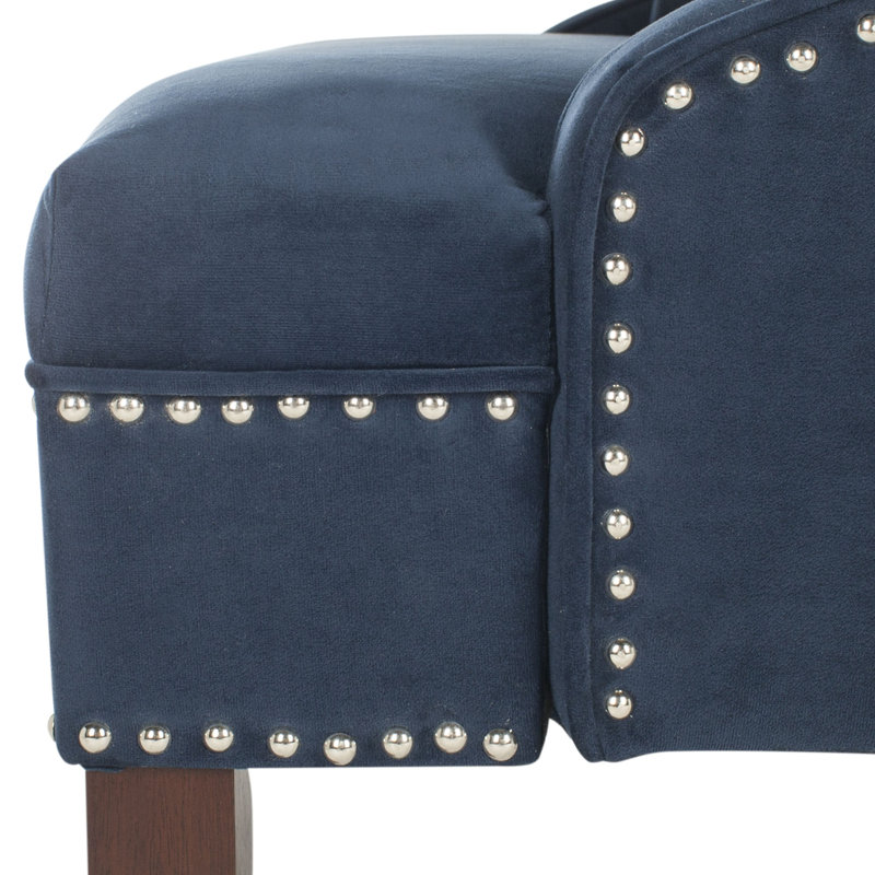 Banc rembourré Gabriele, Bleu marine