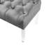 Banc rembourré en velours Macegan-624968139