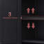 Armoire de rangement en métal avec tablettes réglables-2013495954