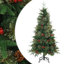  Artificial Hinged Christmas Tree Green PVC, PE and Steel-72924353