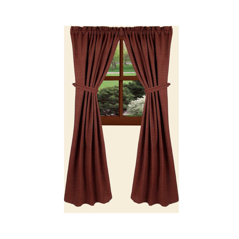 Parramatta Cotton Room Darkening Curtain Pair, 72" W x 63" L