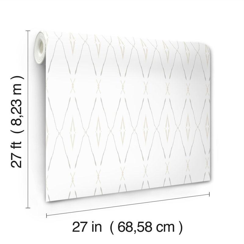Artifact Silhouettes Geometric Wallpaper Double Roll, Natural
