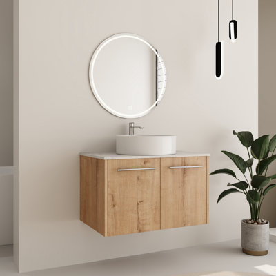 Single Bathroom Vanity Set with Ceramic Sink Top