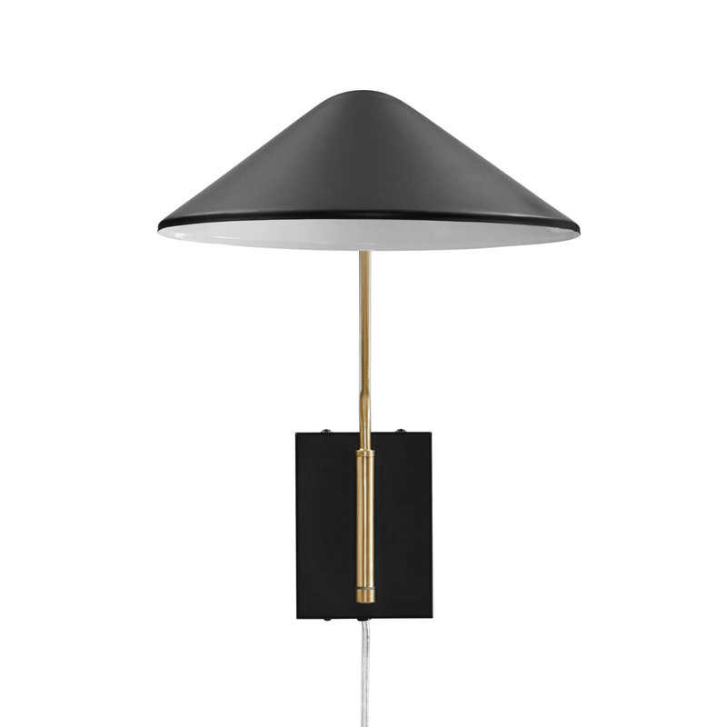 Journey 24" Swing Arm Wall Sconce, Black