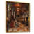 Toile avec cadre flottant or