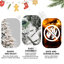 Arbre de Noël artificiel floqué 7,5 pi avec 650 lumières incandescentes blanc chaud, 3135 pointes, pin enneigé PE + PVC avec branches à mémoire de forme partielle, support en métal pliable pour les fêtes-121069205