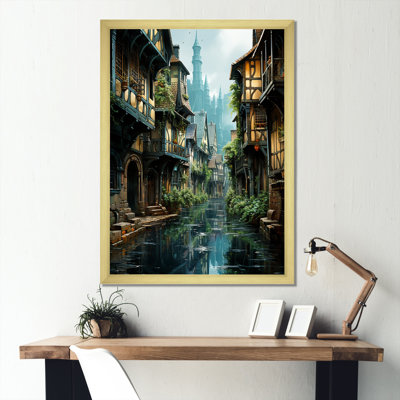Vieille rue en France - impression