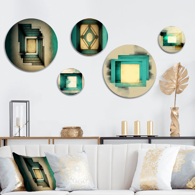 Abstract Wall Decor on Metal
