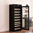 Intelligent Temperature-Controlled Multi-Tiered Wood Wine Cabinet