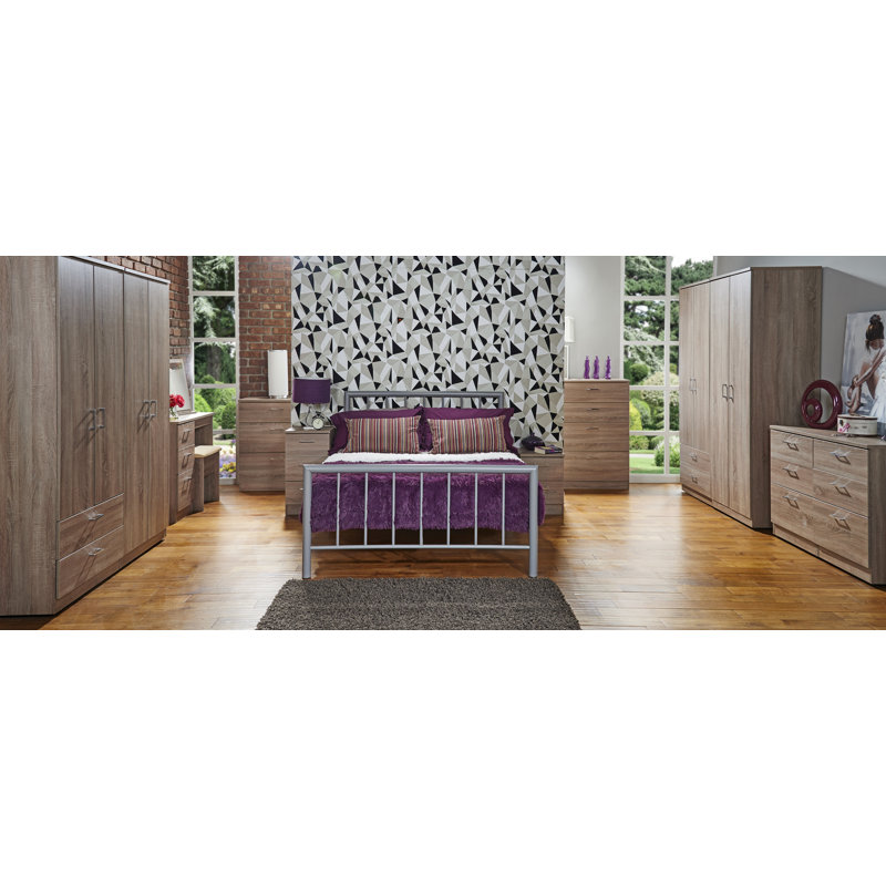 Fully Assembled Ingram Dresser Mirror, Darkolino Oak