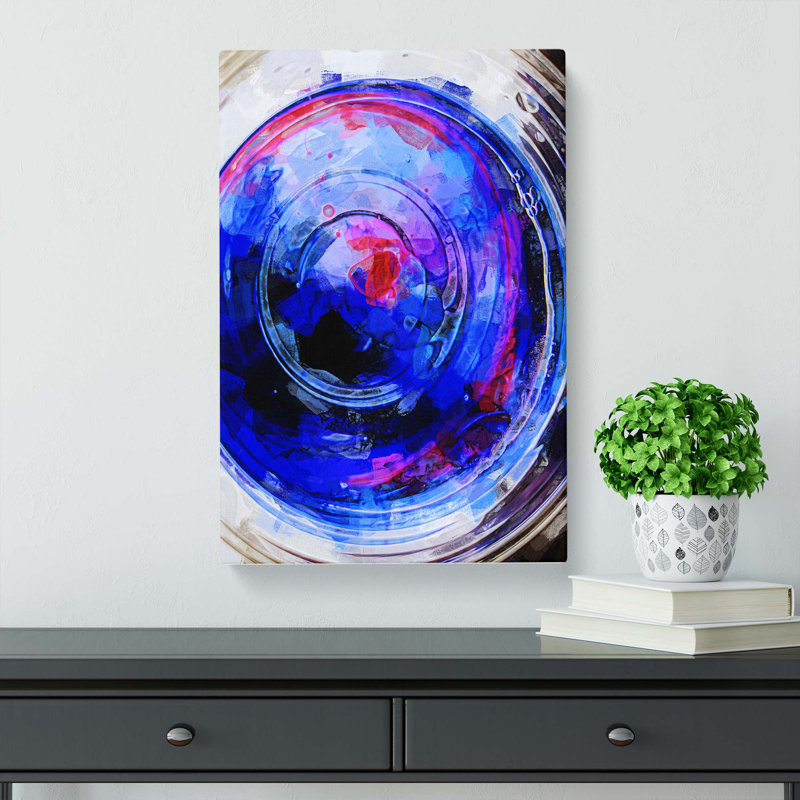 Heartbeat Ripples In Abstract - Wrapped Canvas Painting, 91cm H x 60cm W x 3cm D