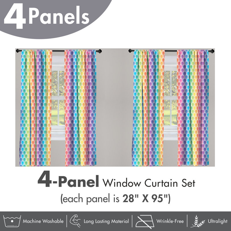 Semi Sheer Curtain, 28" W x 63" L