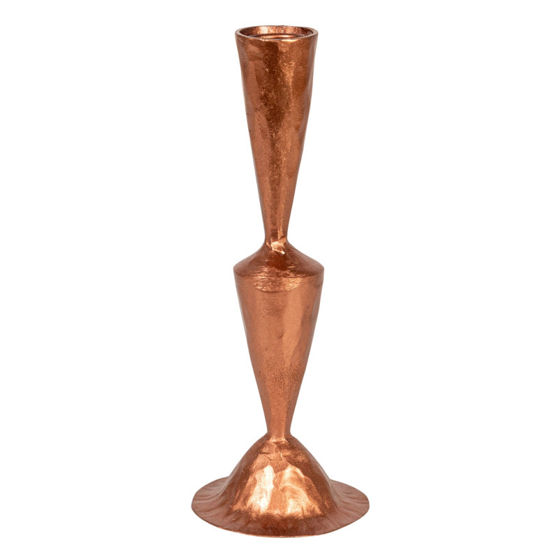 Round Hand-Forged Cast Metal Taper Holder