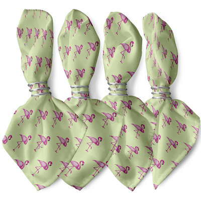 Biddlesden Flamingo Fanfare Martini Napkins