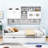 Wooden Daybed With Trundle, Cabinet and Shelf-576730203-576730200