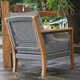Chauncie Teak Patio Chair with Cushions