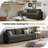 89 Inch Corduroy Sofa Couch, 3 Seater Sofa With Square Arms For Living Room(set Of 2)-1158283086