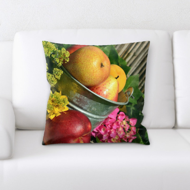 Coussin décoratif fruits