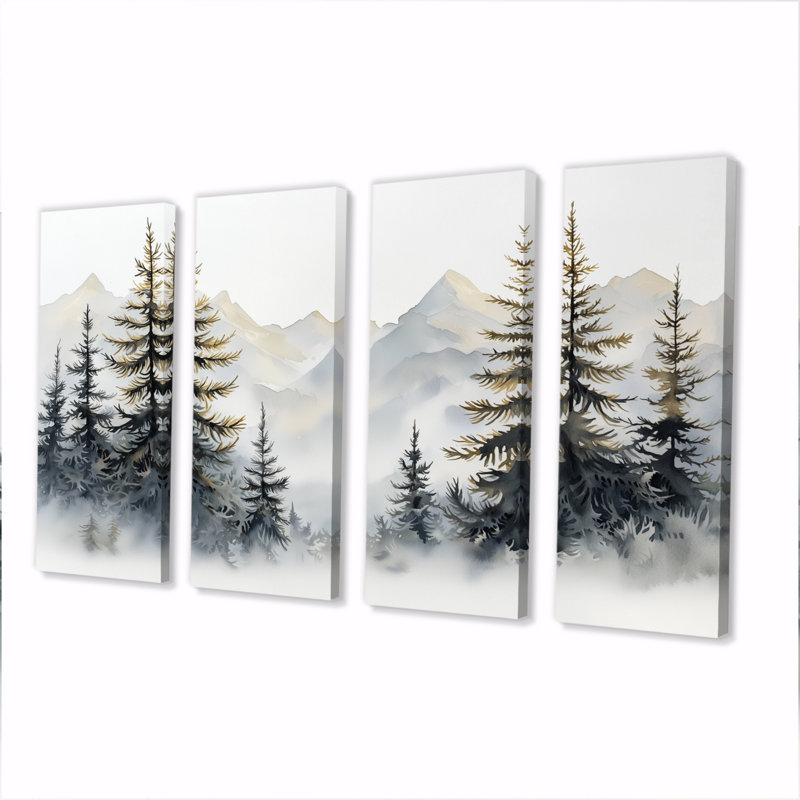 Ensemble de salon vert pin vert Misty Mountain, H 28 po x l 48 po